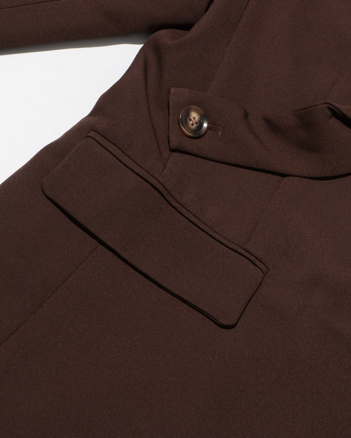 Coffee Cutout Wrap Blazer