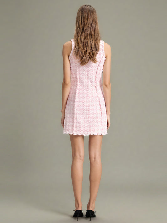 Elegant Solid Patchwork Short Dress