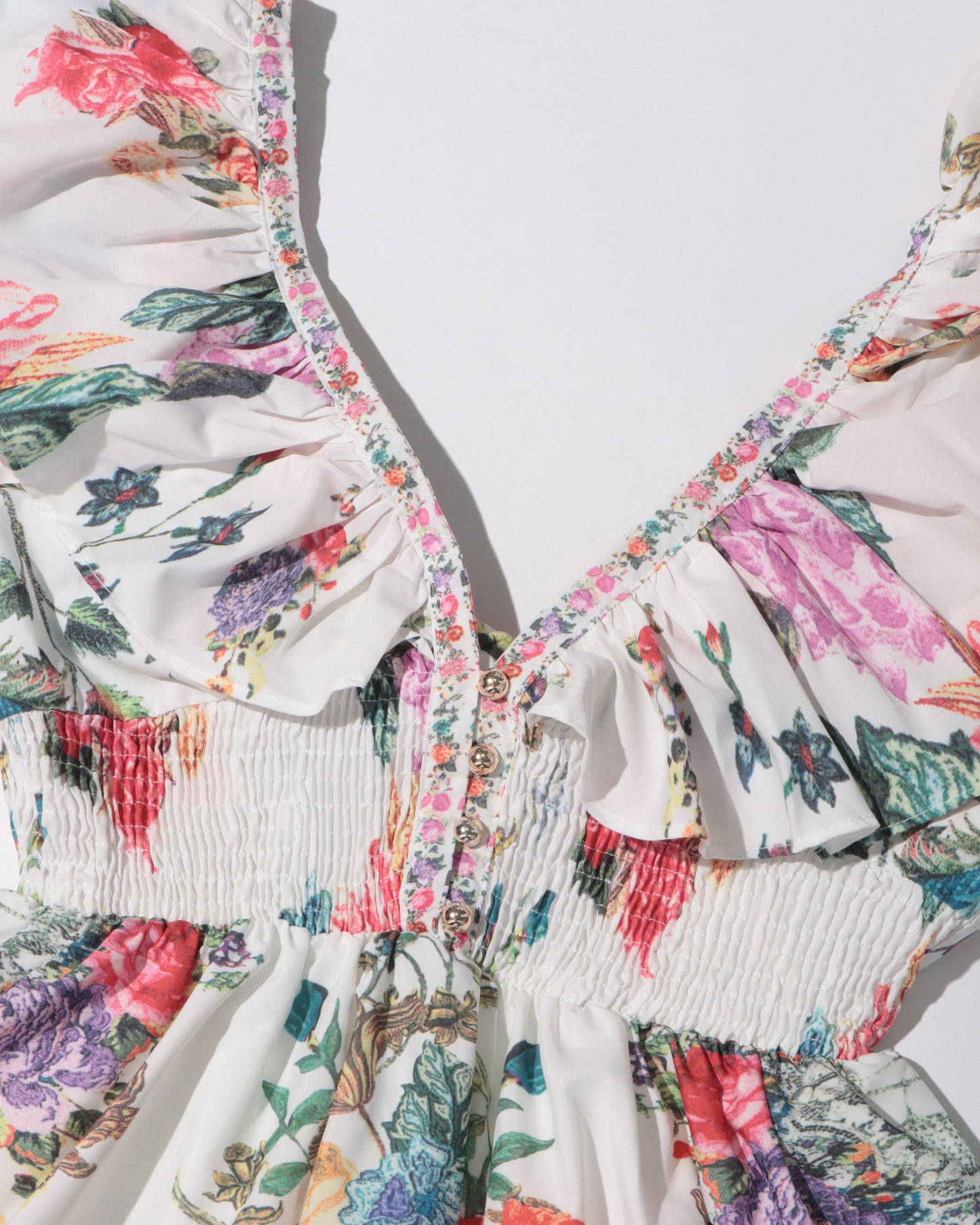 Floral Print Ruffle Tiered Maxi Dress