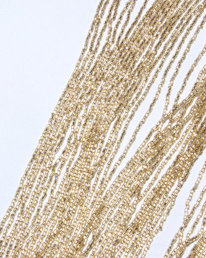 Gold Embroidered Fringe Capelet Jacket