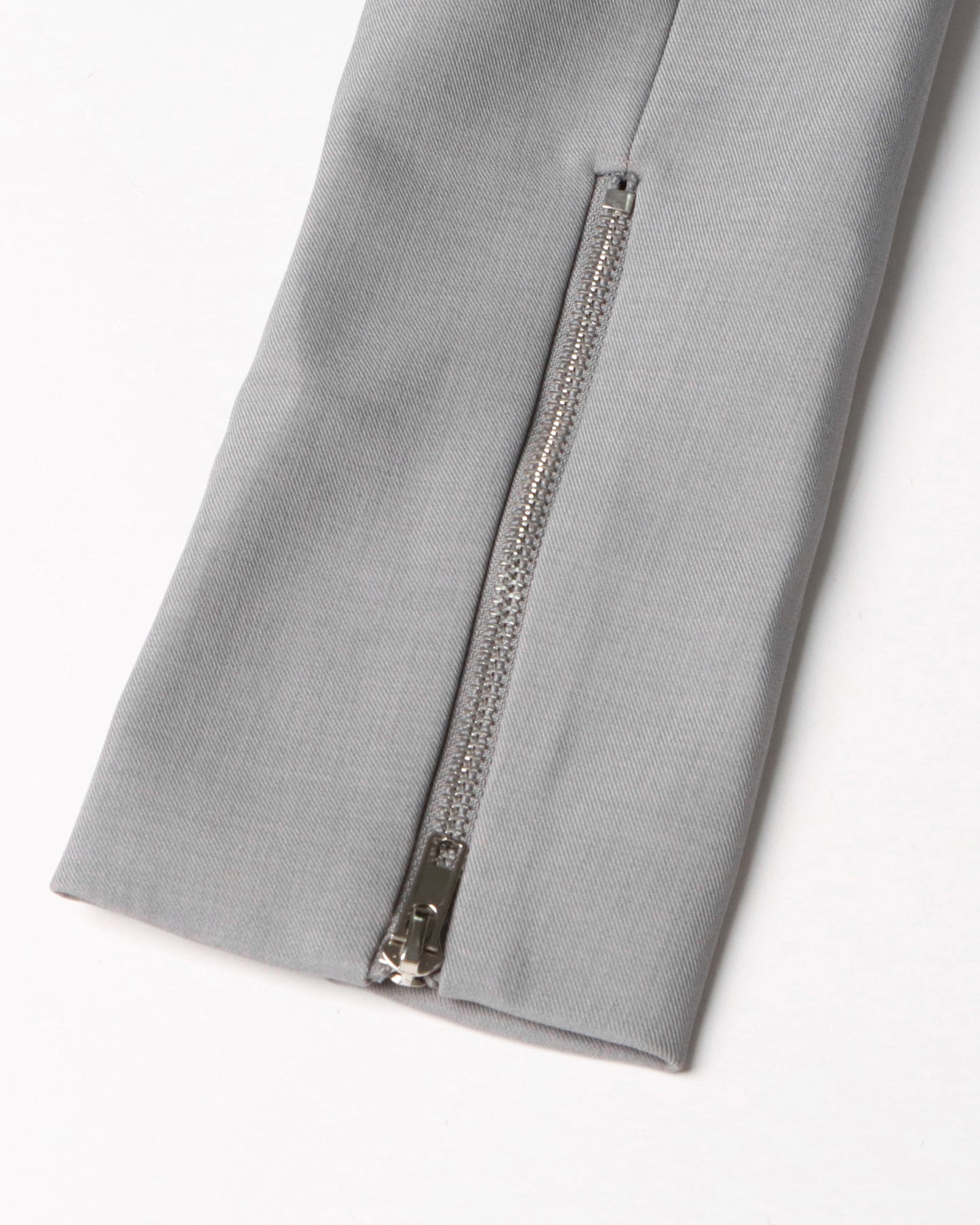 Gray Utility Longline Blazer Coat with Straps