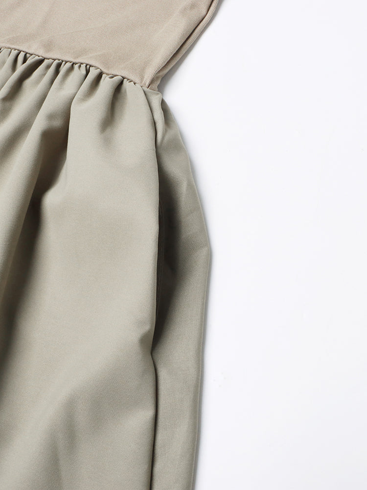 Green Cutout Long-Sleeve Midi Dress