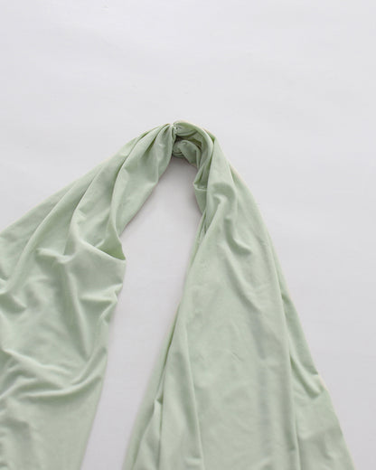 Green Halter Deep V Twist Knot Ruched Dress