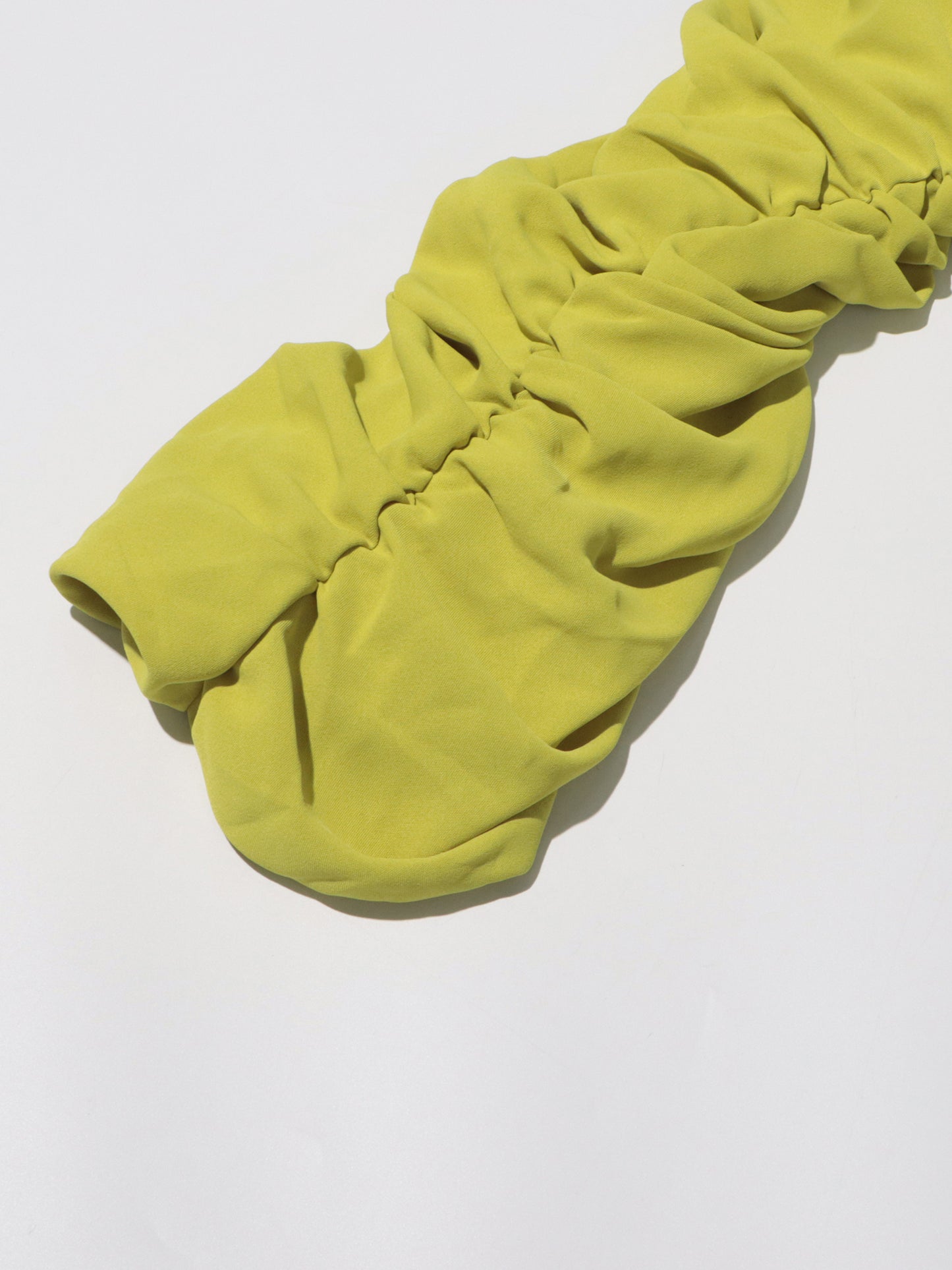 Green Ruched Sleeve Top & Maxi Skirt Two-Piece Set