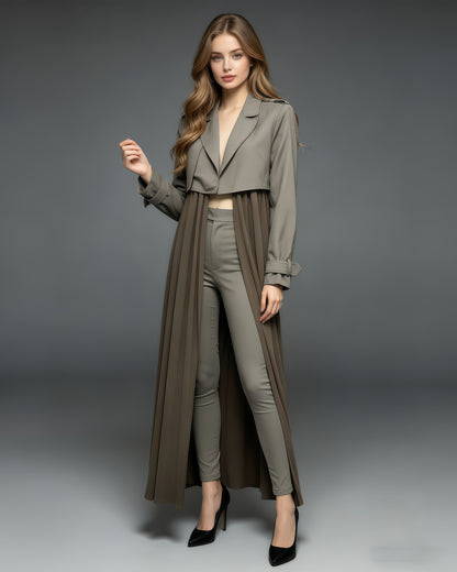 Grey Two-Tone Hybrid Jacket