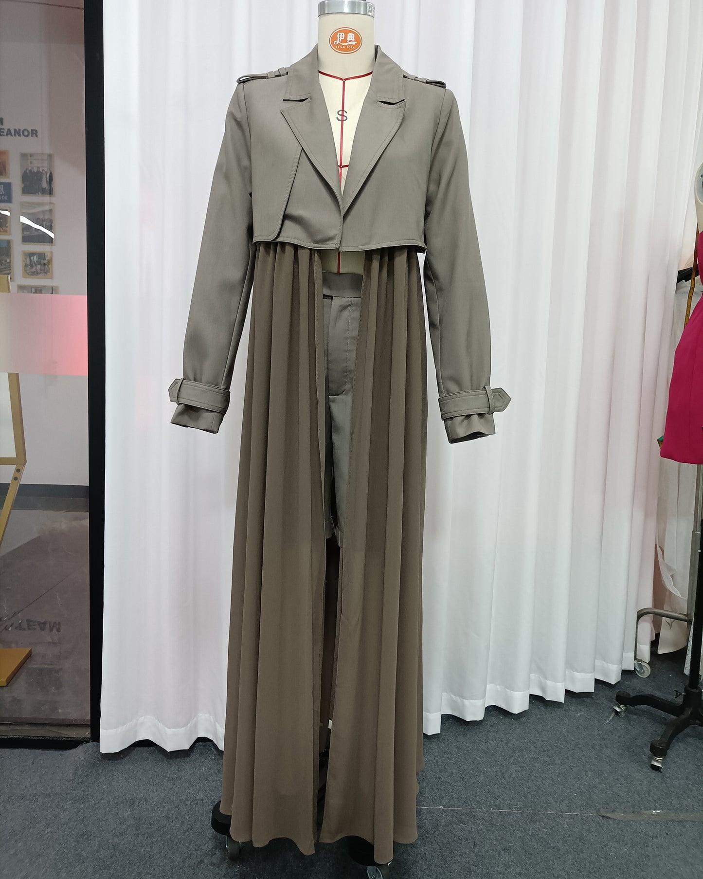 Grey Two-Tone Hybrid Jacket