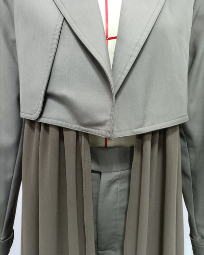 Grey Two-Tone Hybrid Jacket