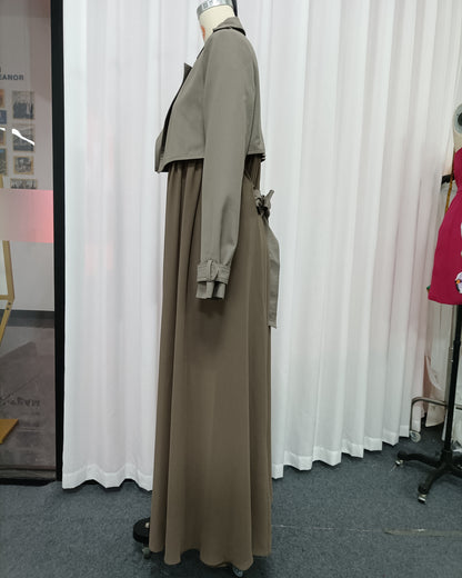 Grey Two-Tone Hybrid Jacket