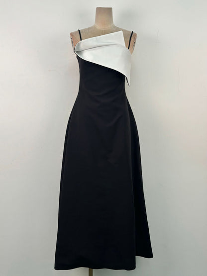 Hit Color Off Shoulder Long Dress