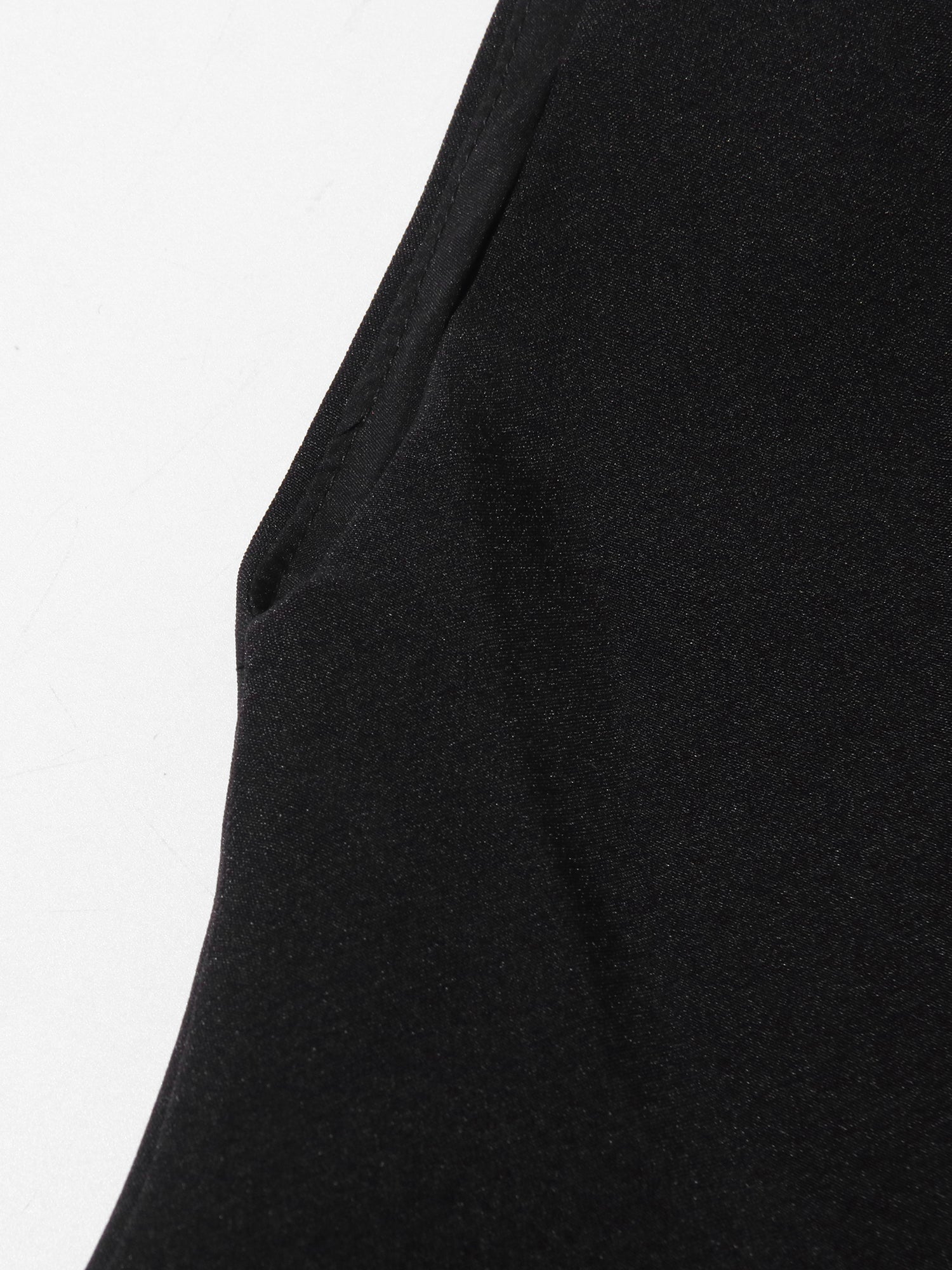 Glamorous One - Shoulder Pleated Black Maxi Dress