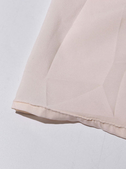 Elegant Solid Pleated Long Dress