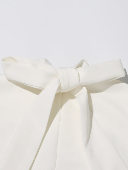 Elegant White Maxi Dress with 3D Floral Appliqués