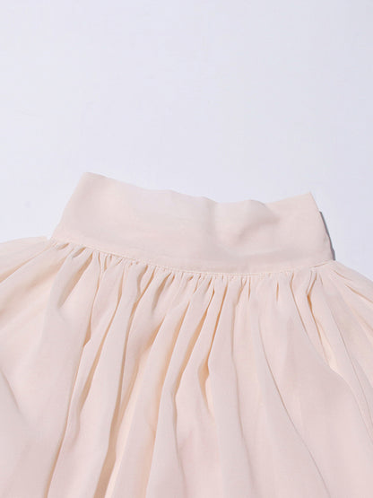 Elegant Solid Irregular Pleated Shirt