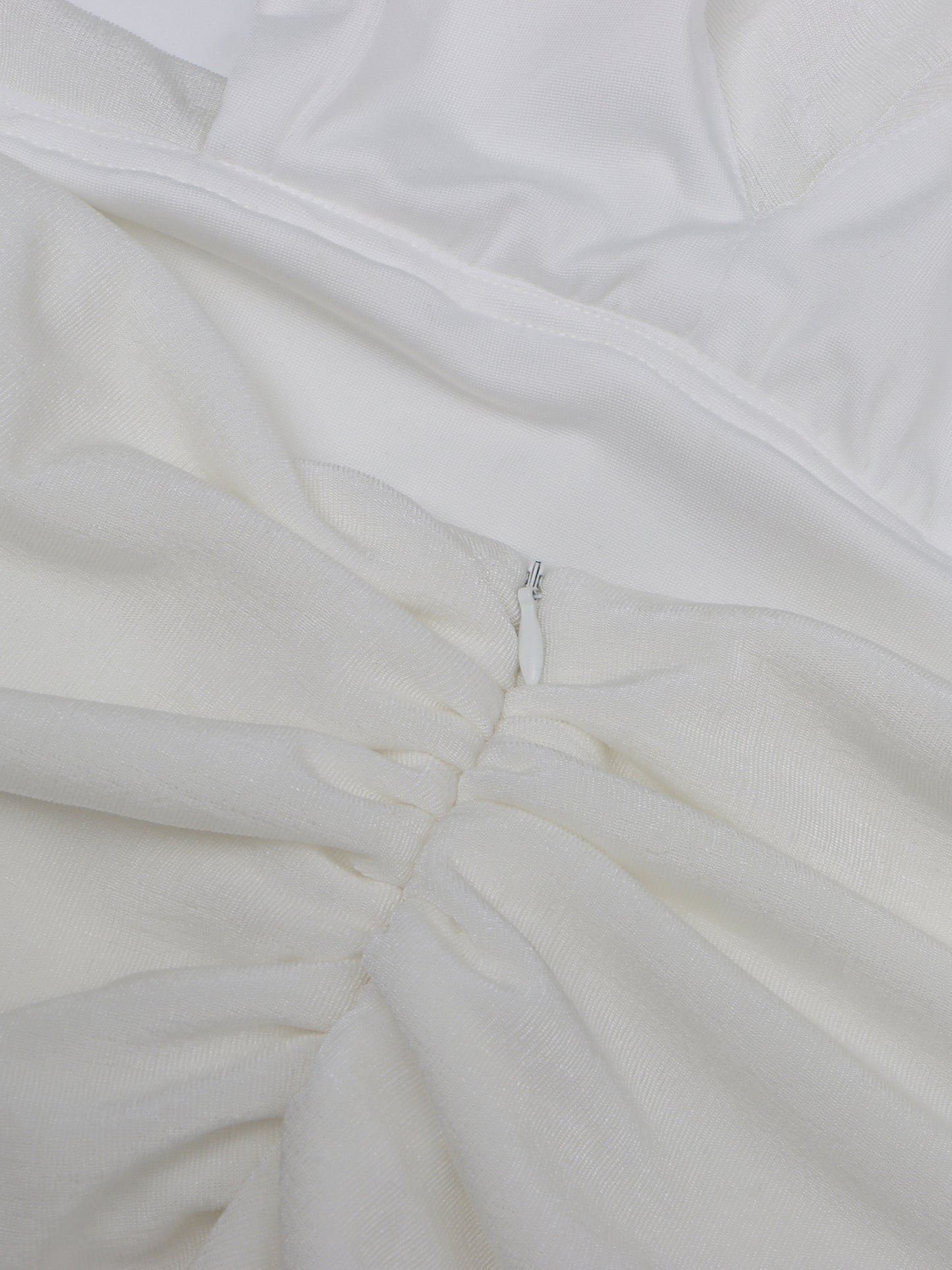 Elegant White Halter Neck Draped Maxi Dress.