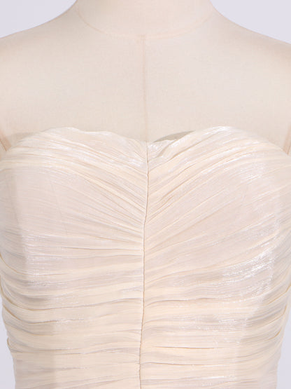 Off Shoulder Pleated Long Dress