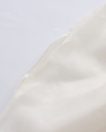 Apricot Bowknot Stand Collar Loose Blouse