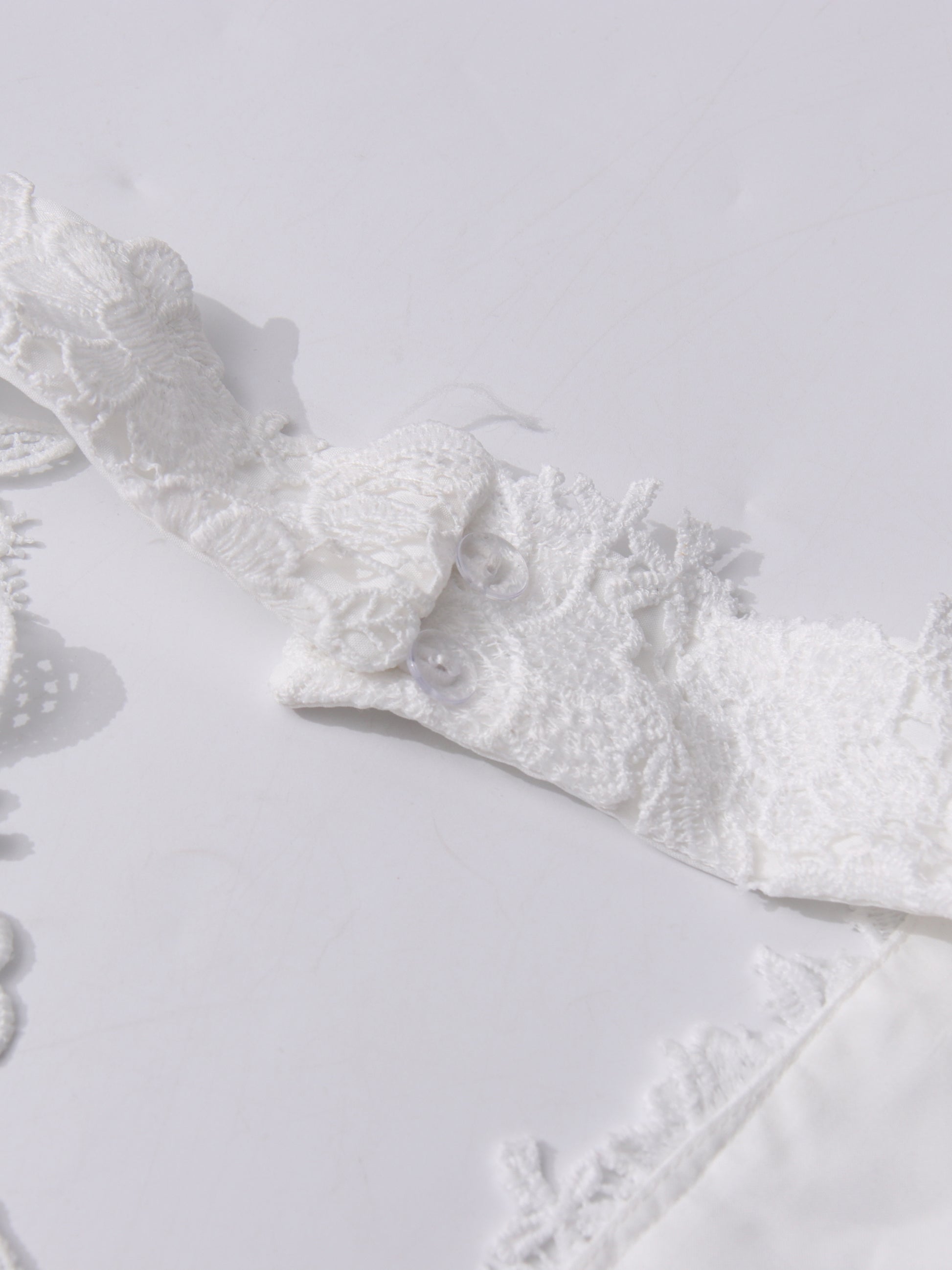 Solid Lace Ruffles Long Dress