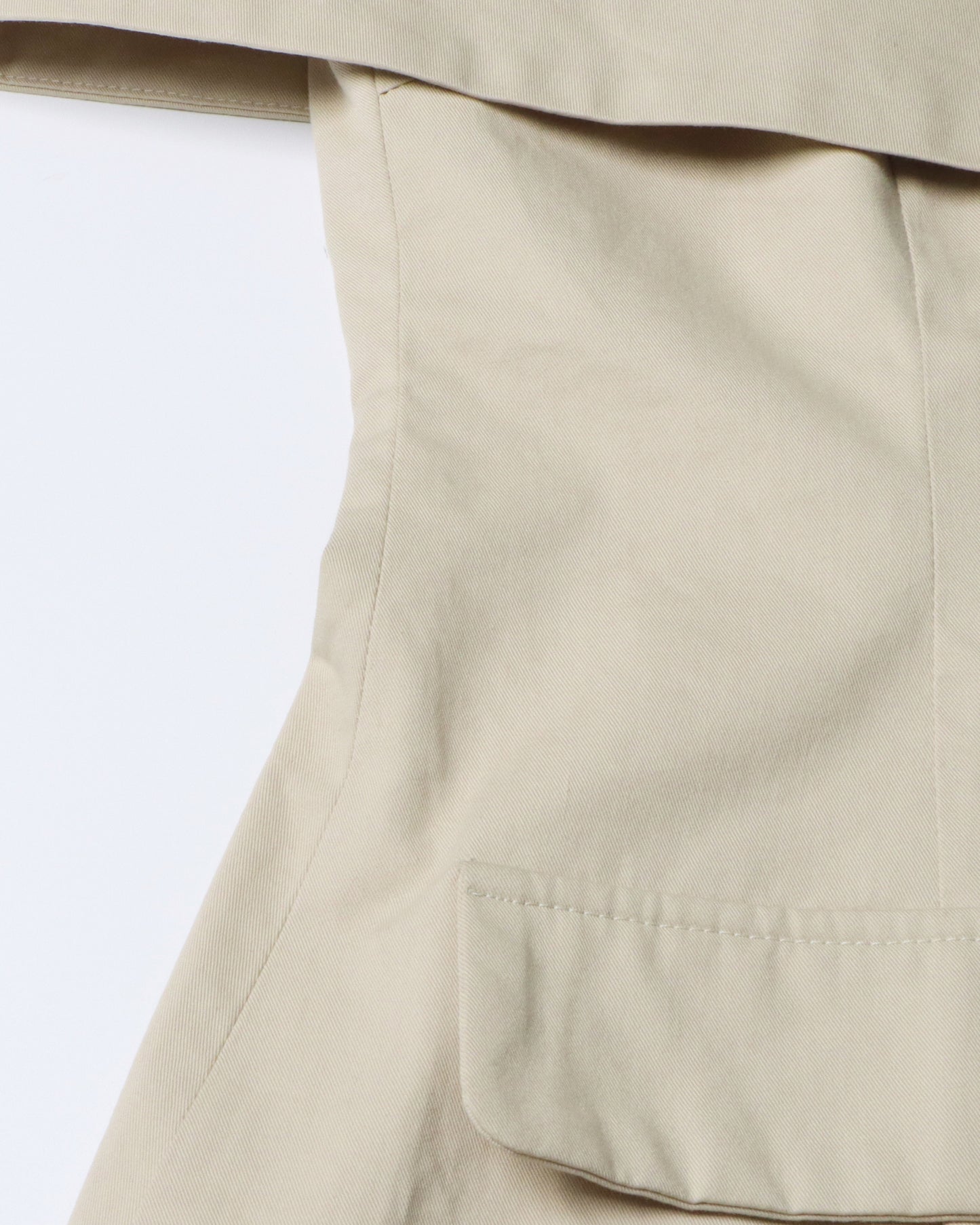 Khaki Off-Shoulder Tailored Crop Top