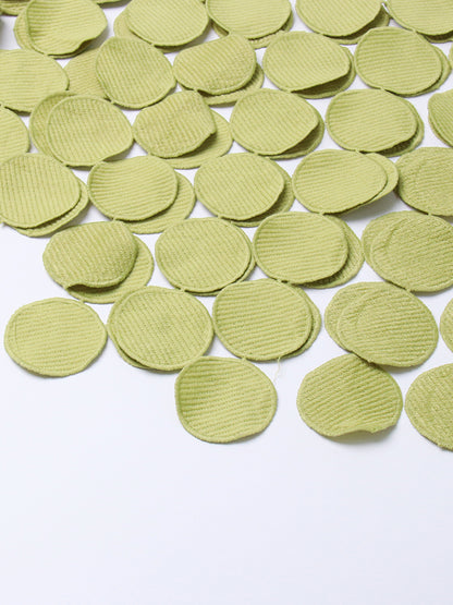 Light Green Disc-Embellished Fringe Midi Skirt