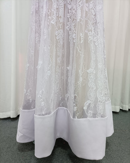 Light Purple Sweetheart Lace Mermaid Gown