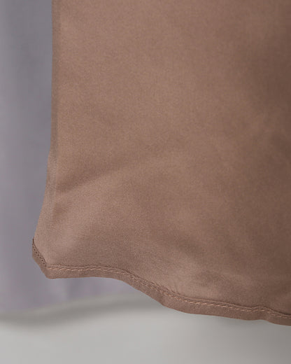 Mocha Lace Tiered Spaghetti Strap Maxi Dress