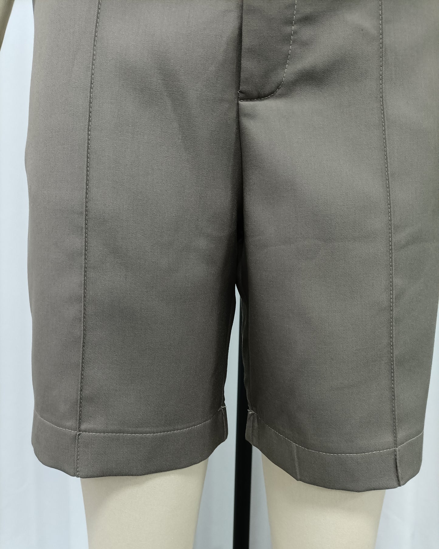 Neutral Grey Smart Casual Shorts