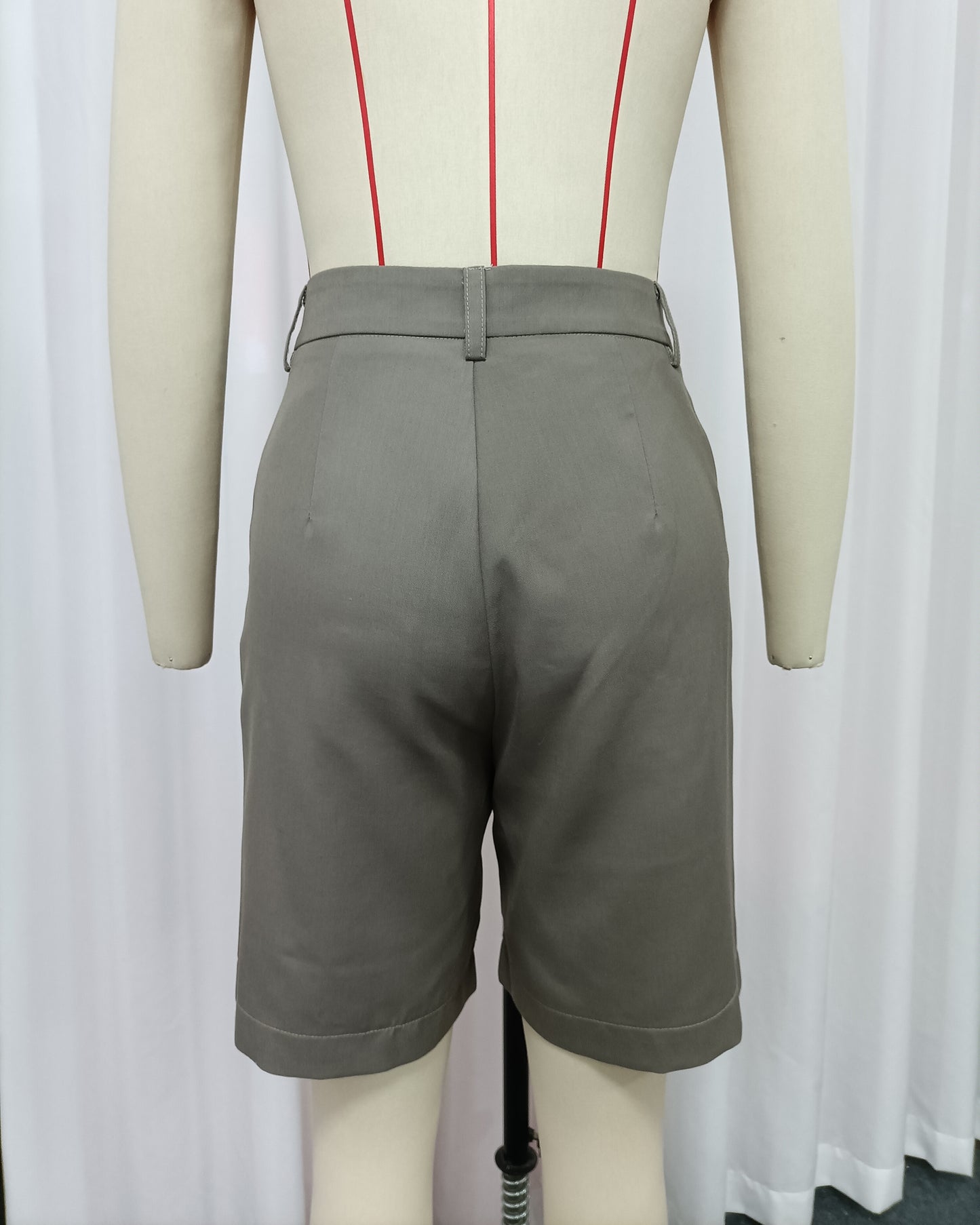 Neutral Grey Smart Casual Shorts