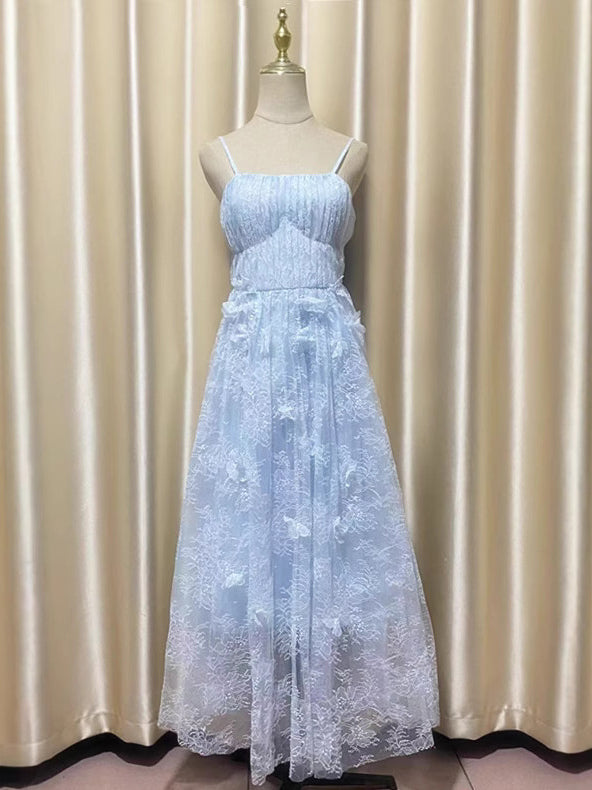 Elegant Solid Patchwork Mesh Midi Dress