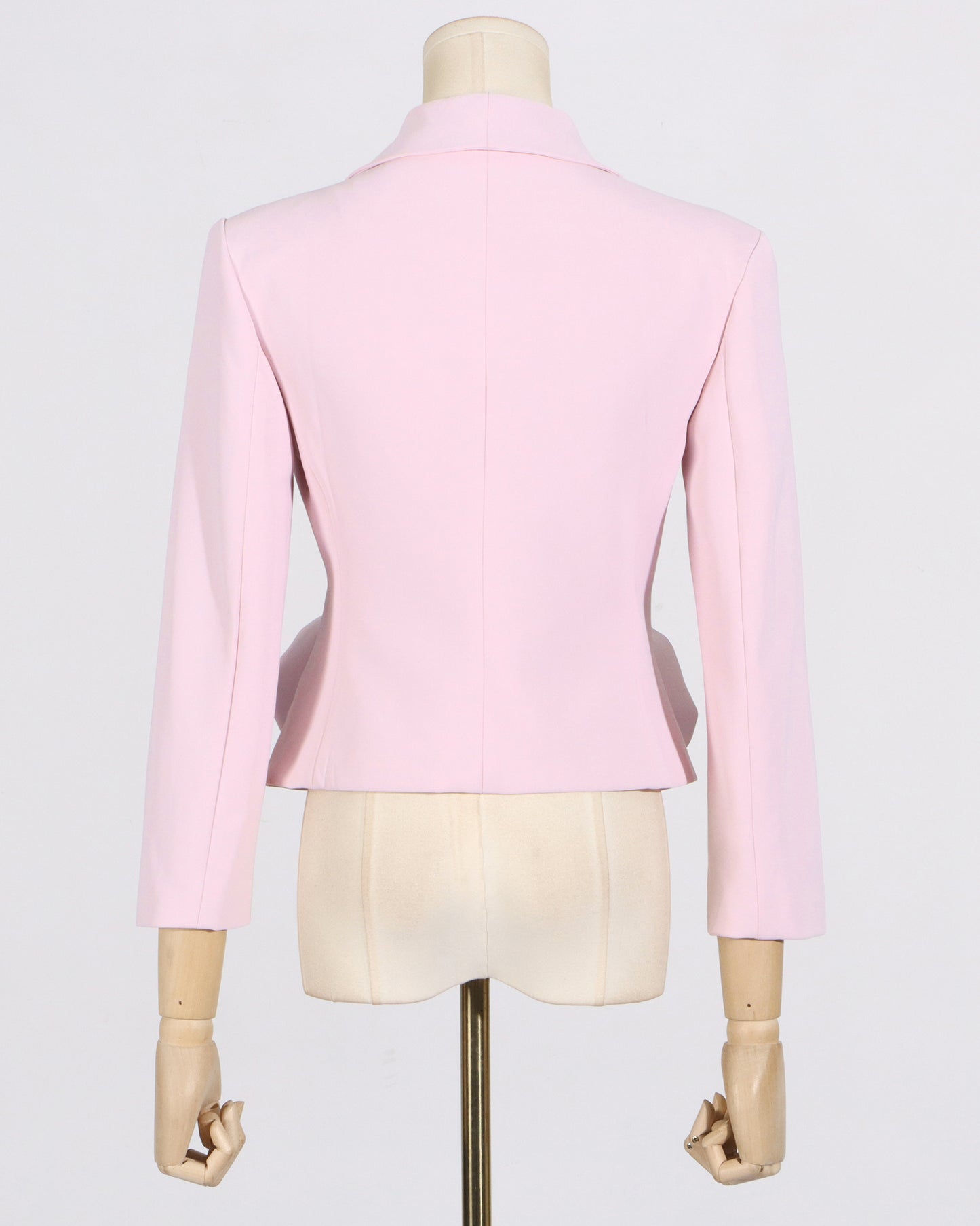 Pink Blazer with 3D Rose Accents