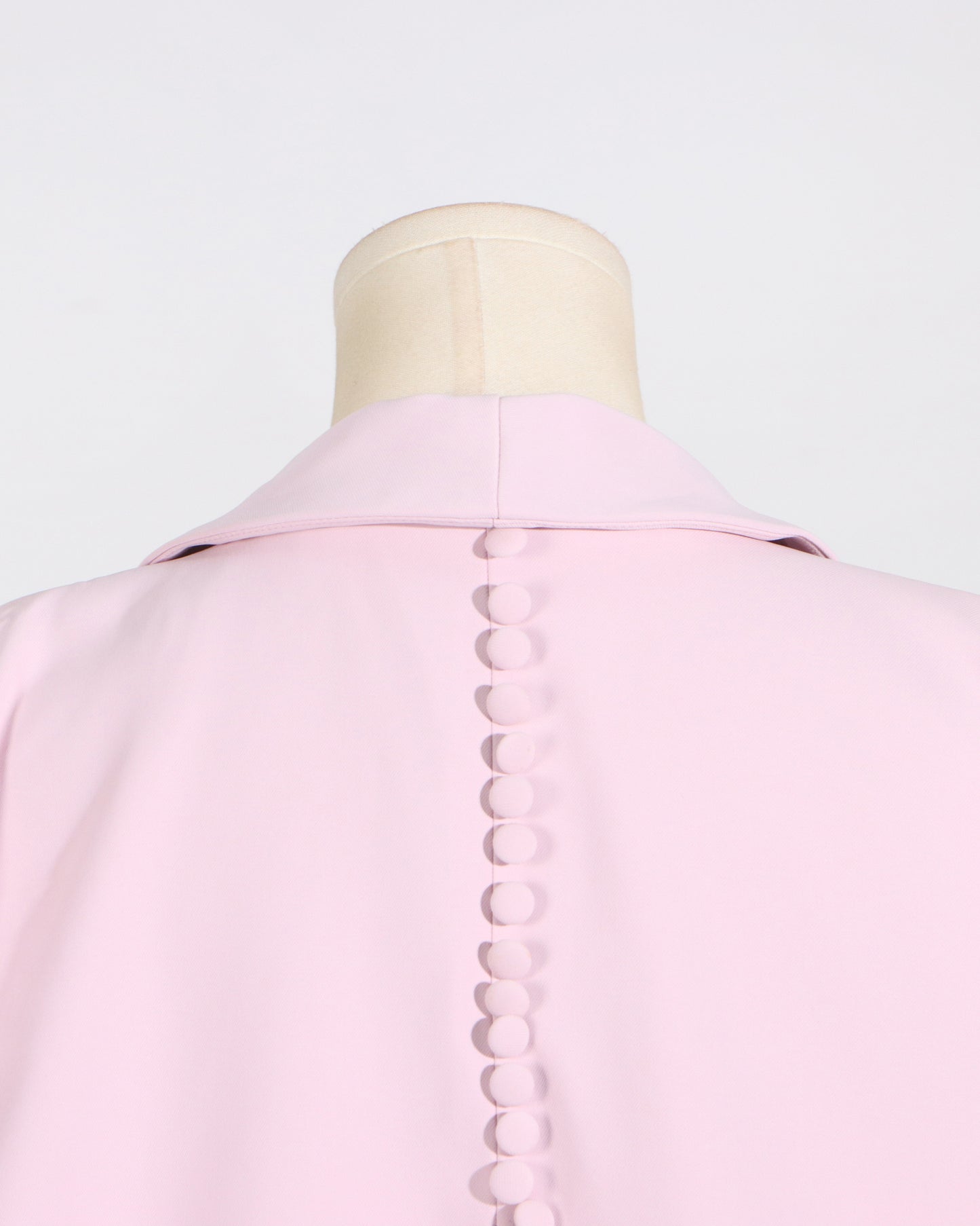 Pink Open-Front Cape Blazer