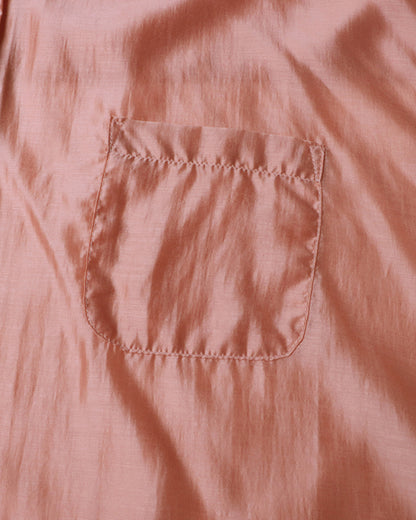 Pink Oversized Solid Button-Down Shirt