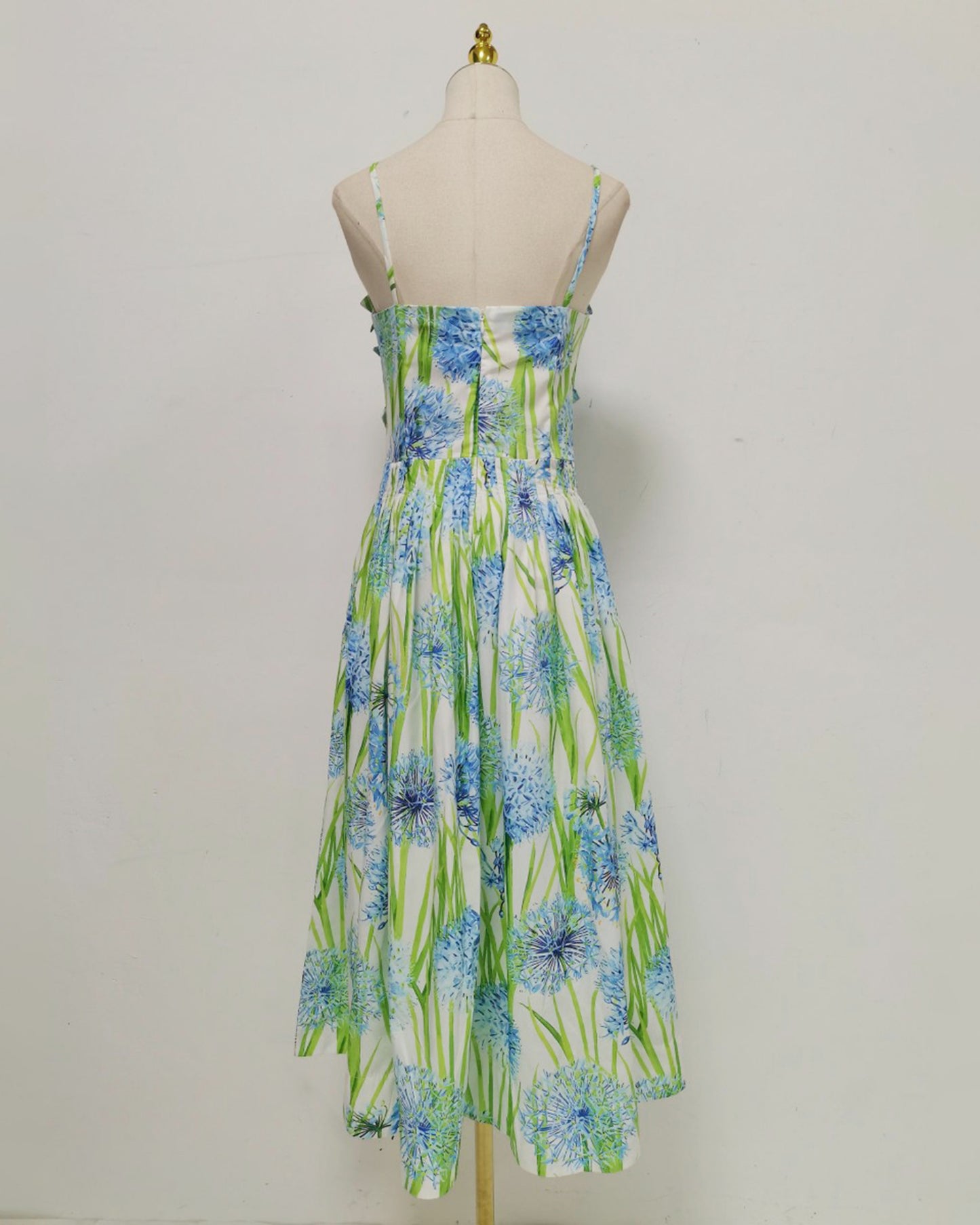 Print Strap Tunic Elegant Maxi Dress