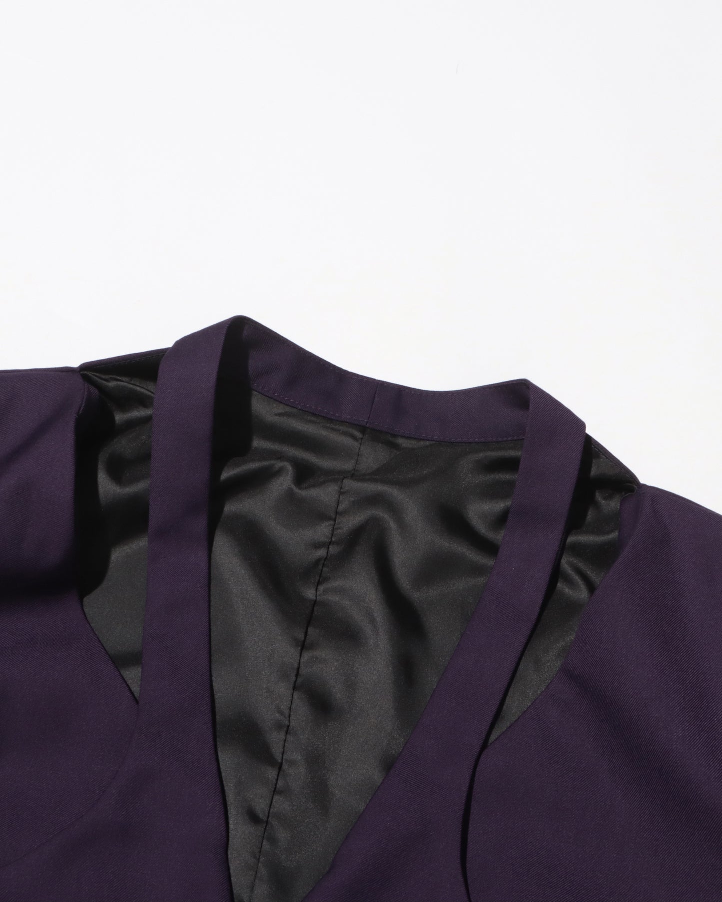 Purple Asymmetric Longline Jacket