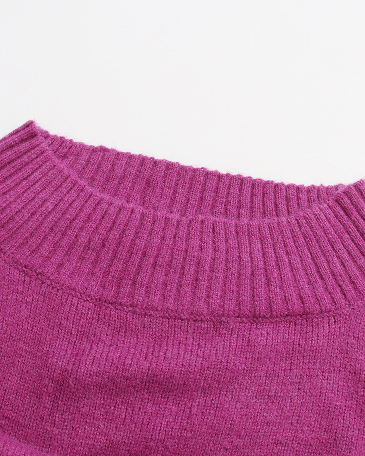 Purple Off-Shoulder Oversized Knit Sweater