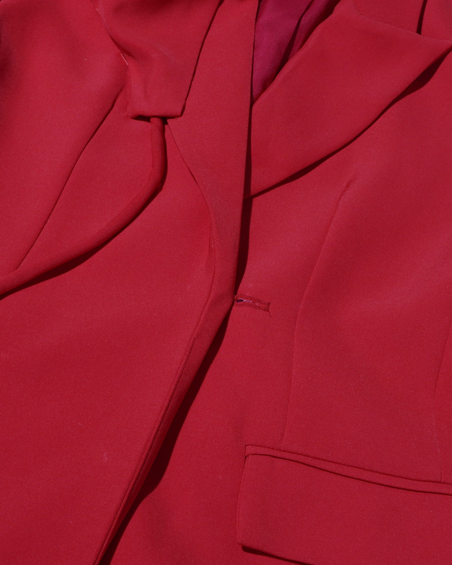 Red Blazer with Shoulder Bow