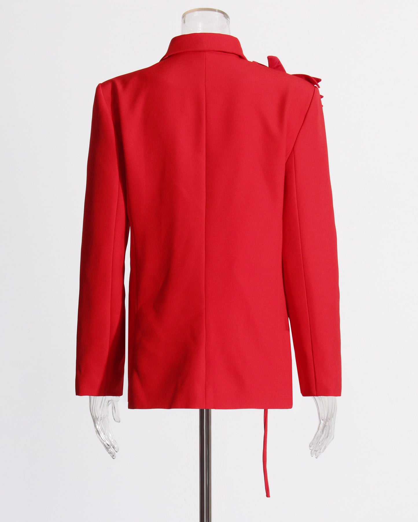 Red Blazer with Shoulder Bow