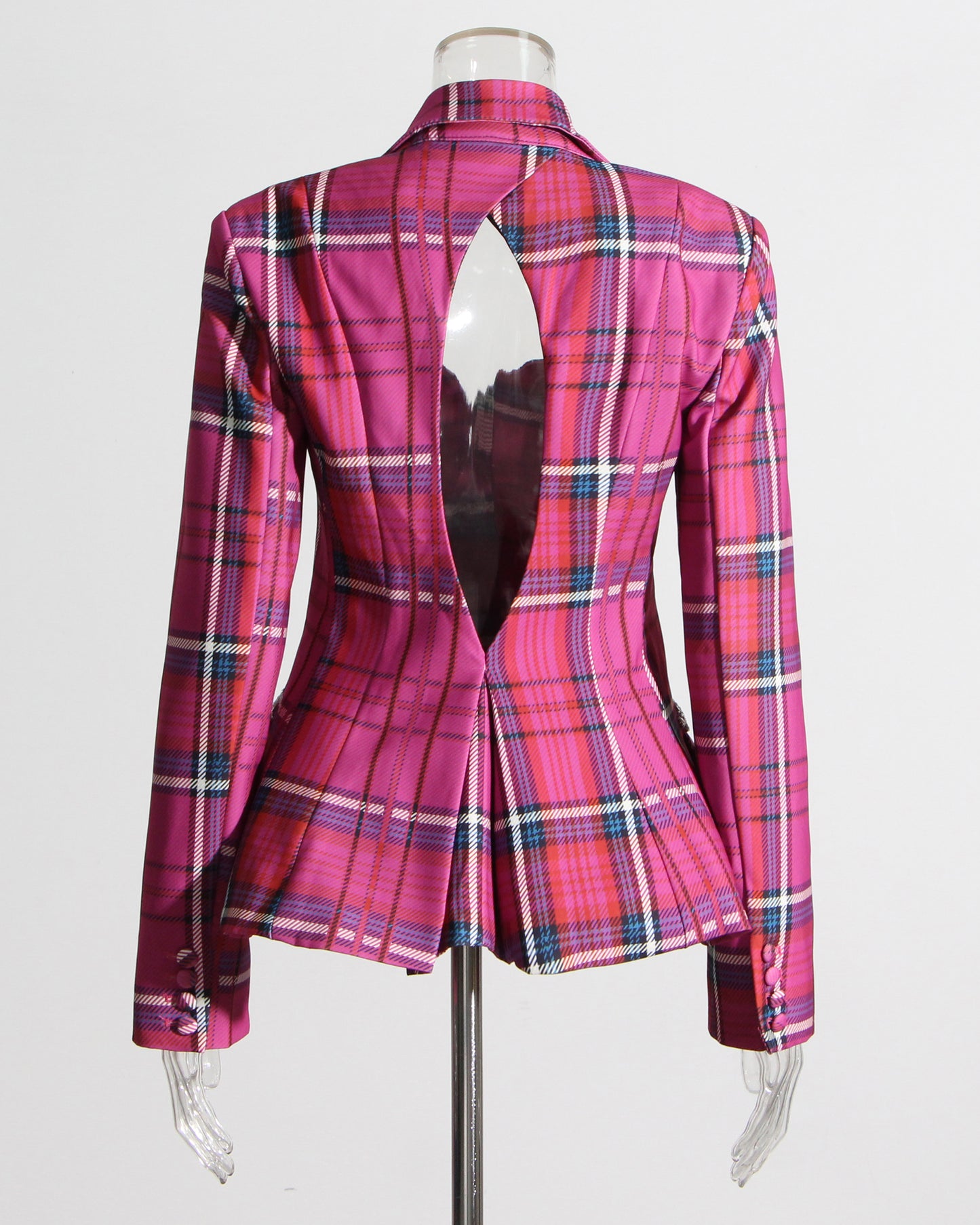 Rose Blazer with Crystal Side Accents