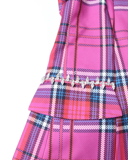 Rose Blazer with Crystal Side Accents