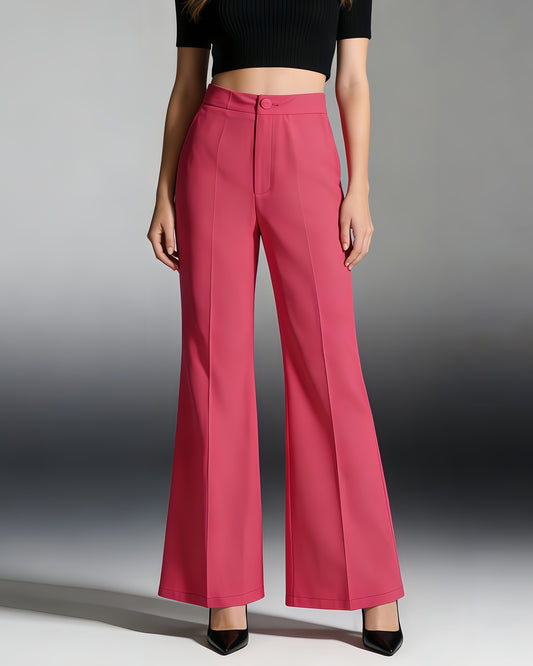 Rose High-Waisted Flare Trousers