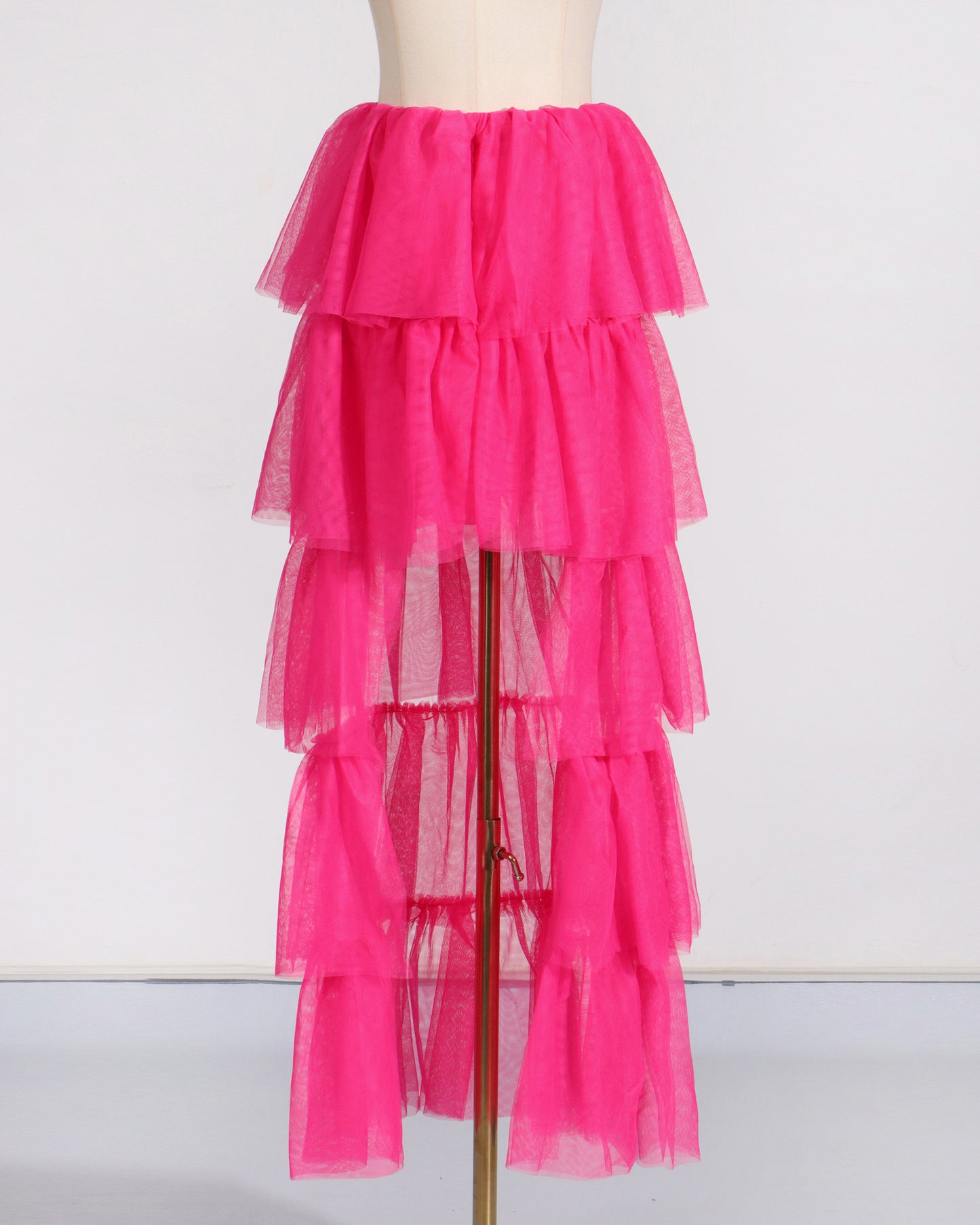 Rose Tiered Tulle Maxi Skirt