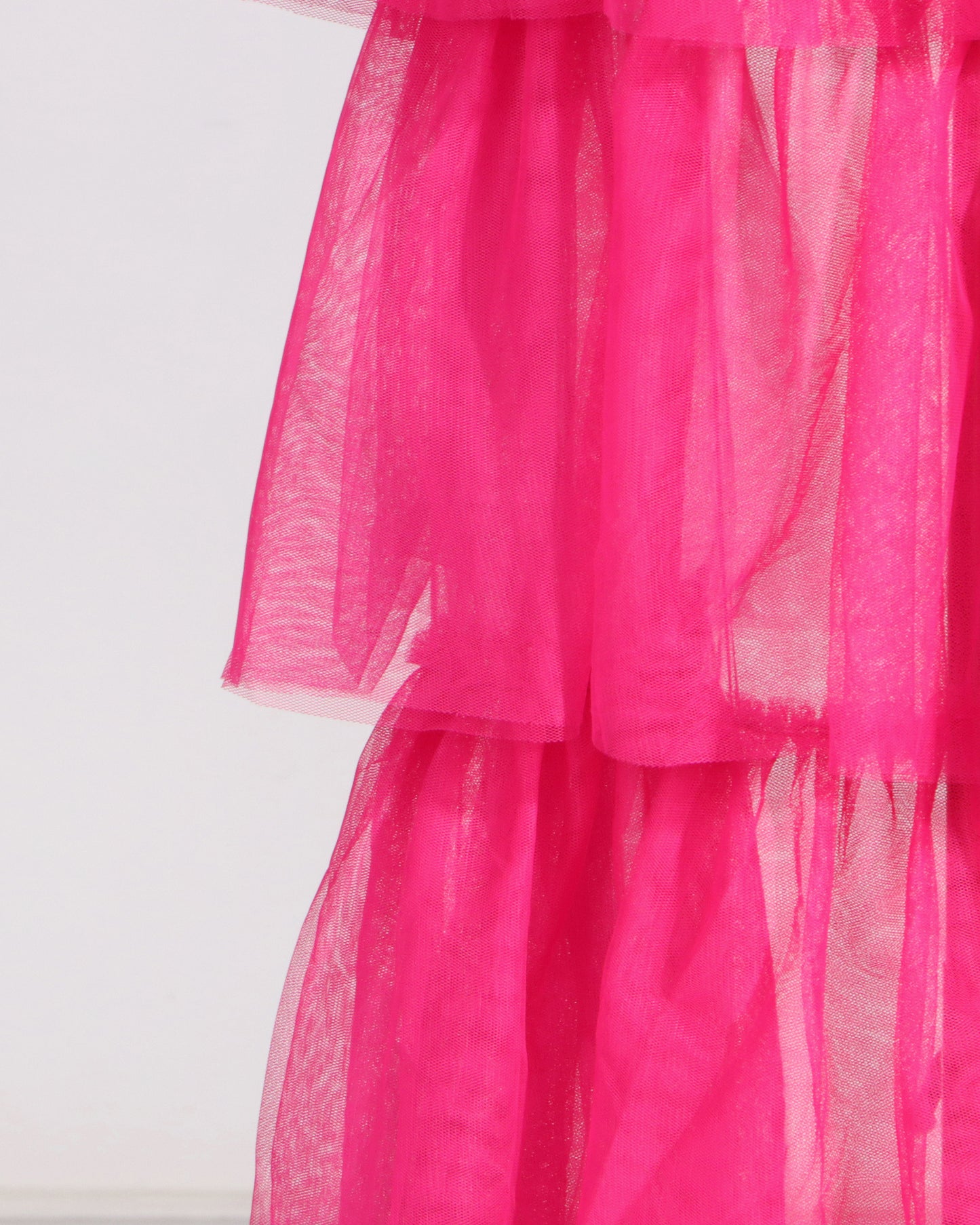 Rose Tiered Tulle Maxi Skirt