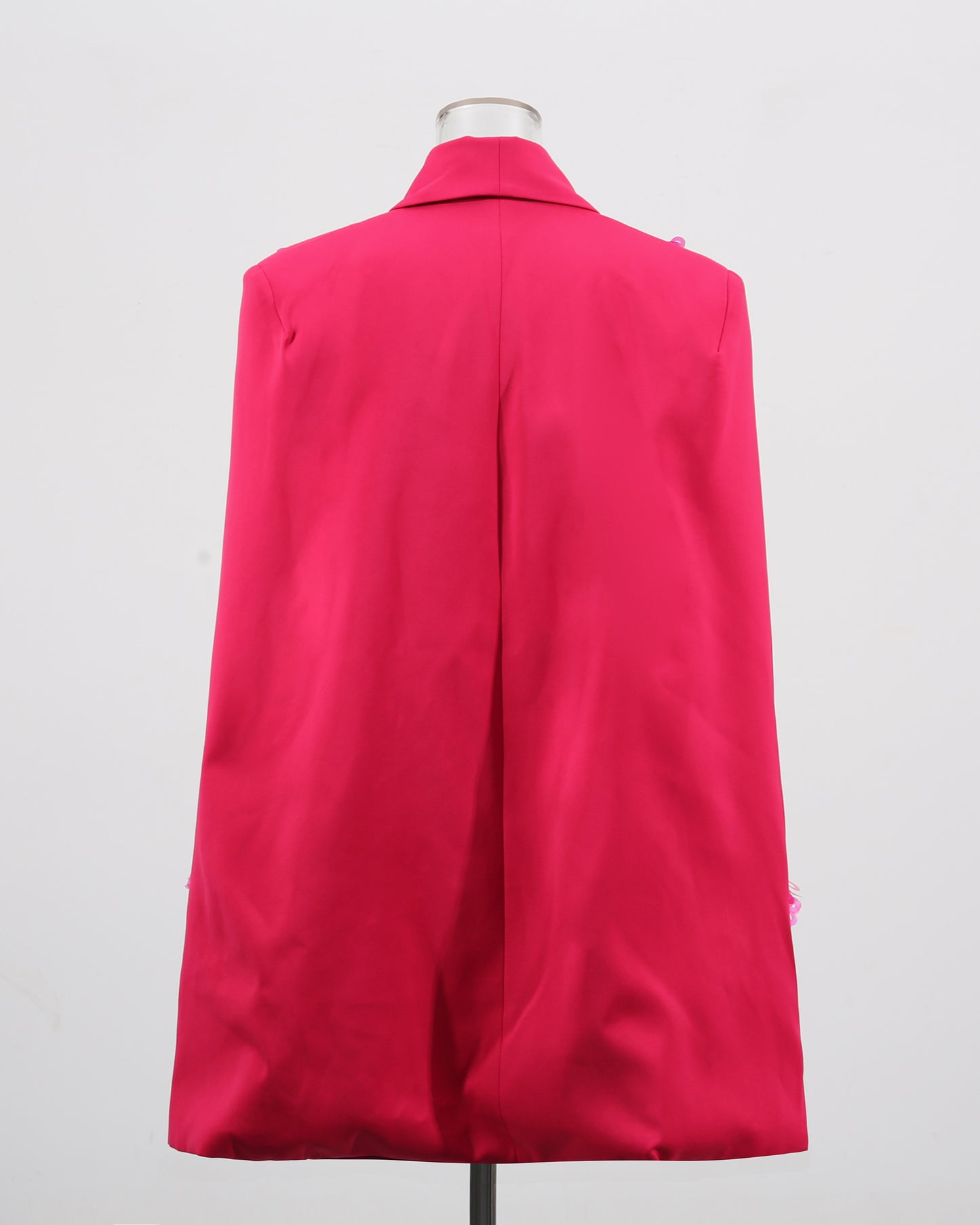 Rose V-Neck Waist Cinched Cape Jacket