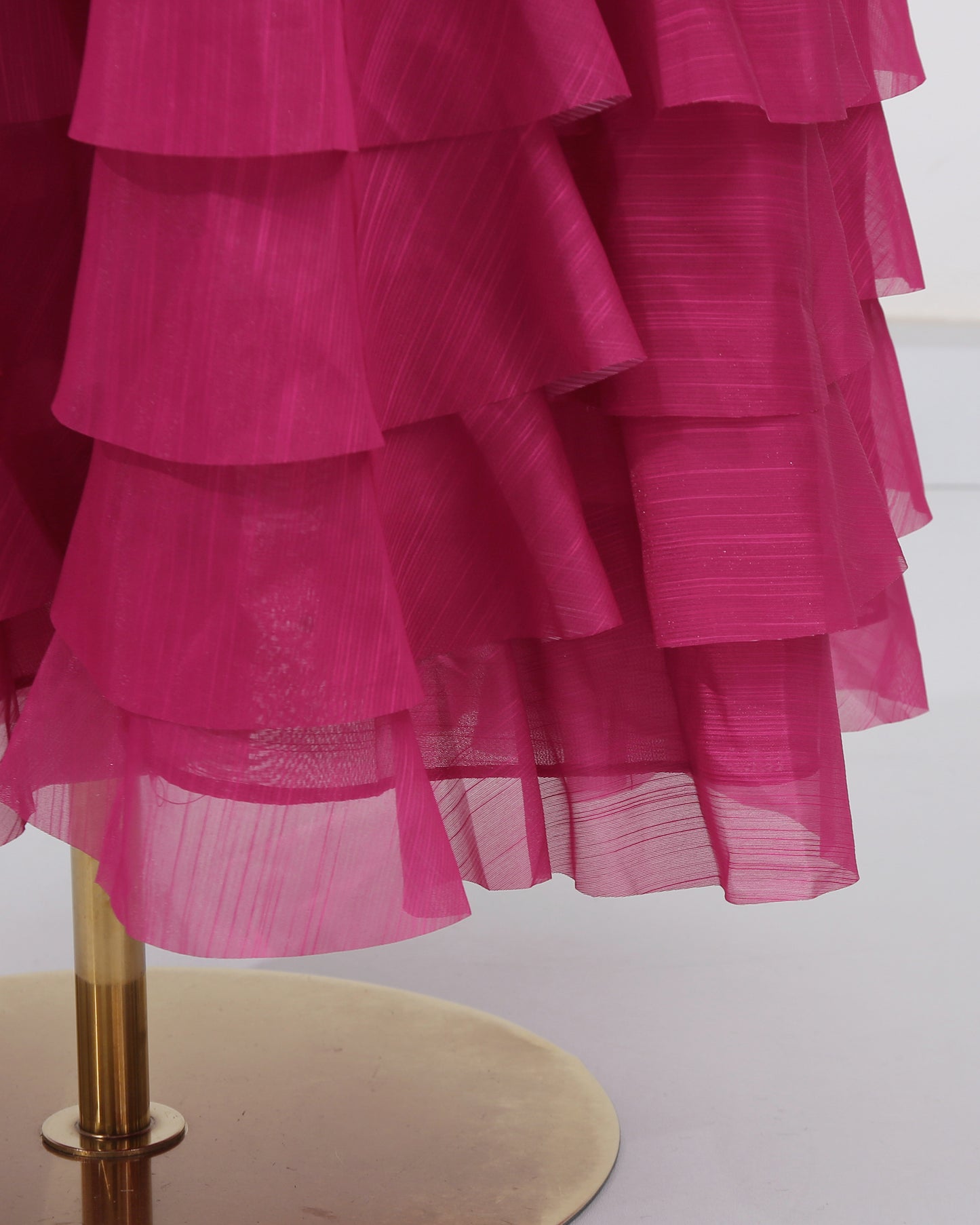 Rose Strapless Tiered Maxi Dress