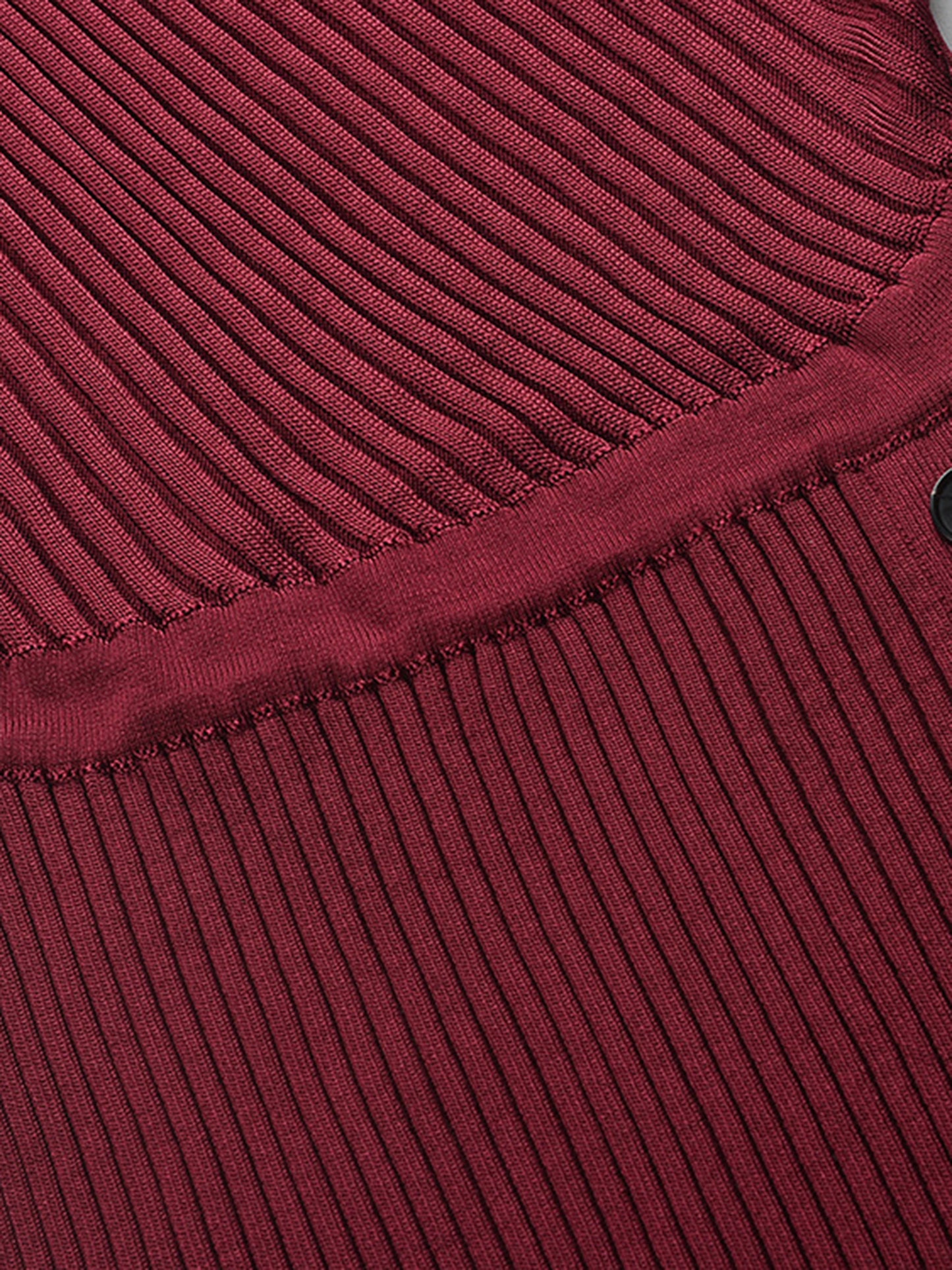 Side Split Hollow Out Midi Dress