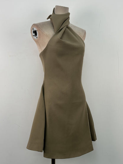 Solid Chic Off Shoulder Short Dress