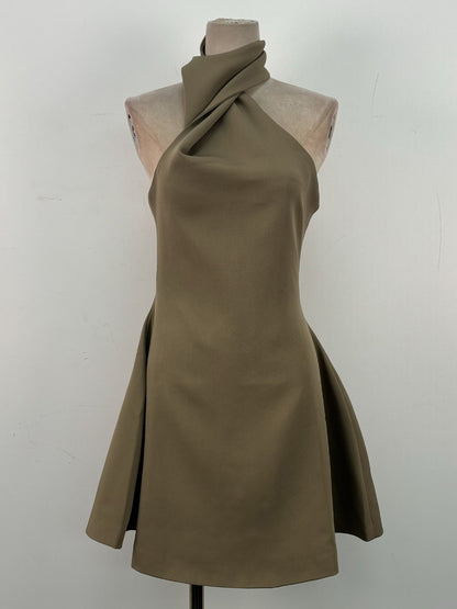 Solid Chic Off Shoulder Short Dress