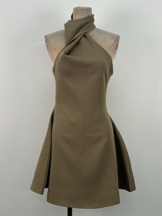 Solid Chic Off Shoulder Short Dress