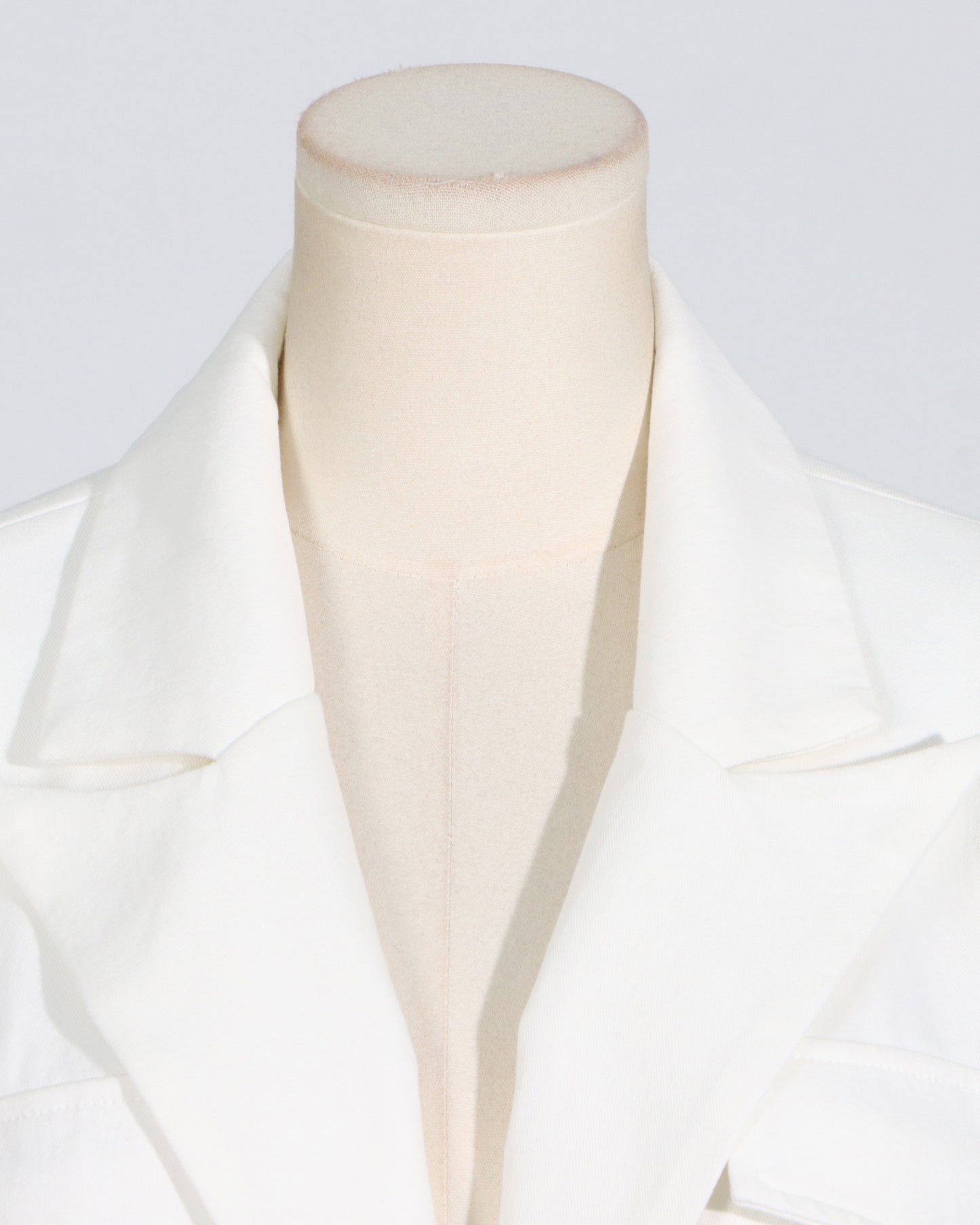 White Blazer with Studs & Buckle Belt