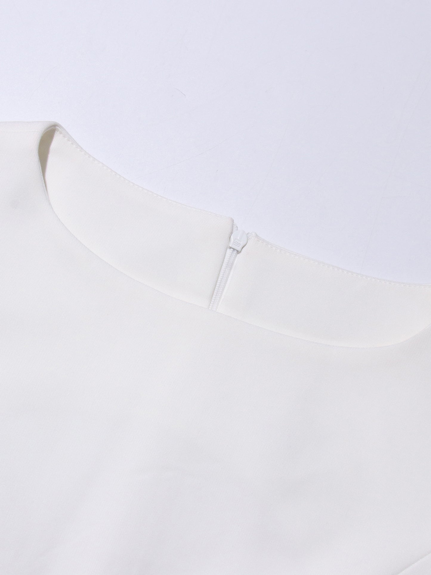 White Floral Appliqué Sleeveless Mini Dress