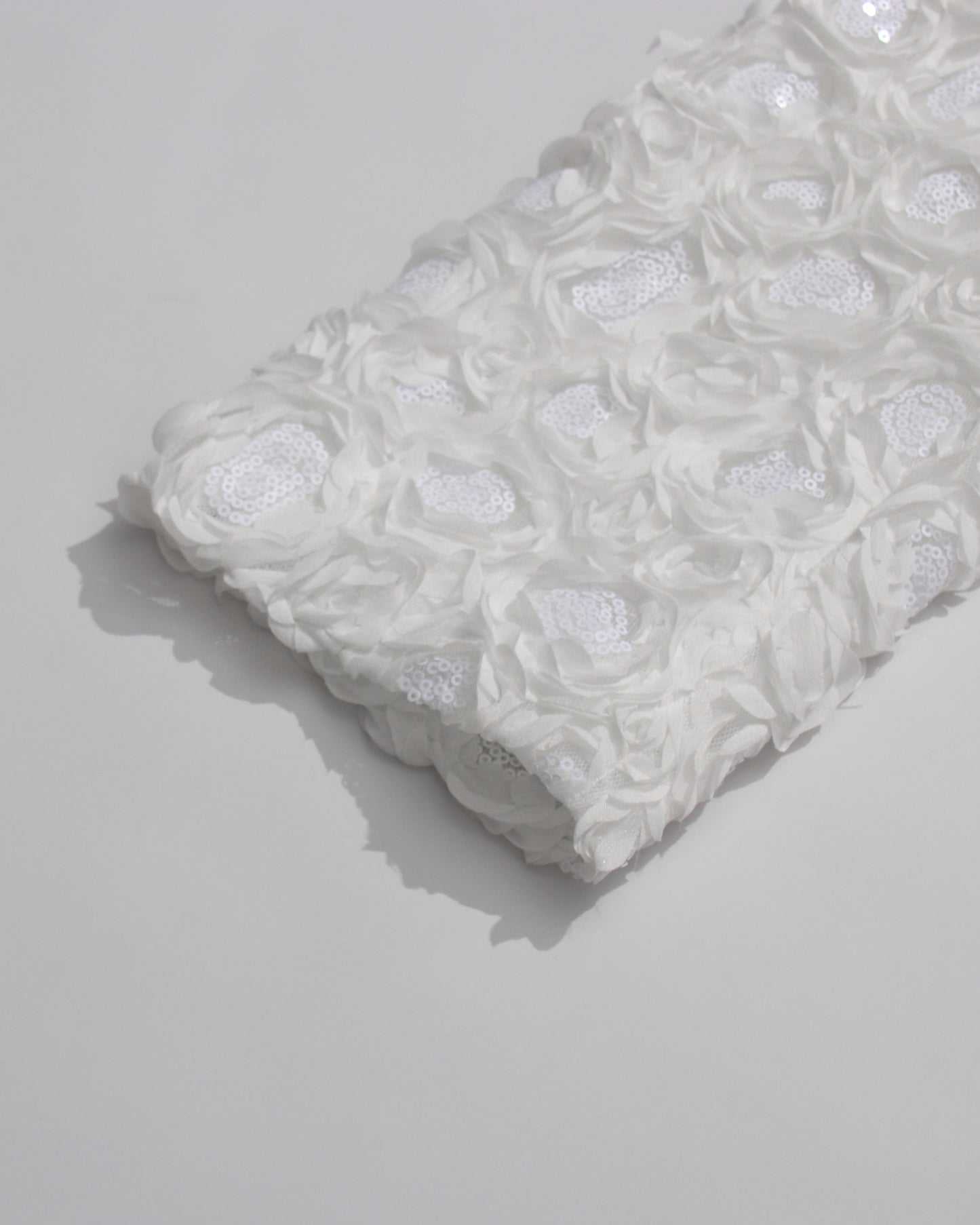 White Longline Coat with Embroidered Sleeves & Belt